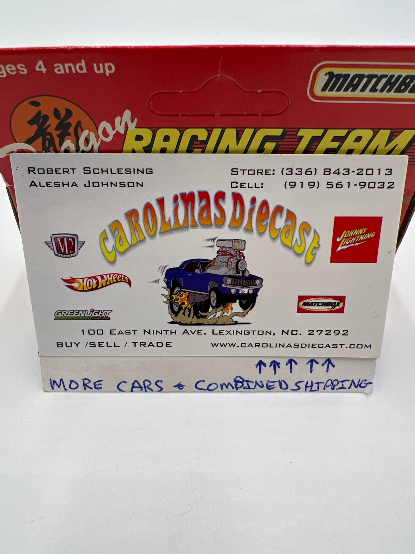 Matchbox Dragon Racing Team Unpunched 1984 Dodge Daytona Turbo Z #5 Goat Blue