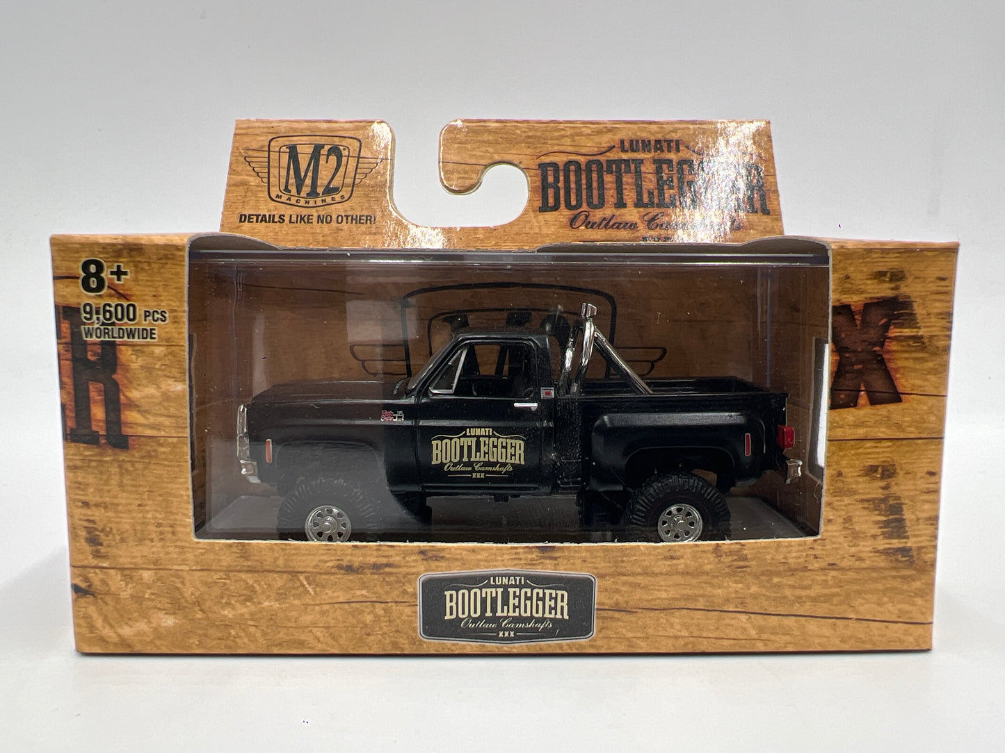 M2 Machines Lunati Bootlegger 1976 GMC High Sierra 15 4x4 Black S48