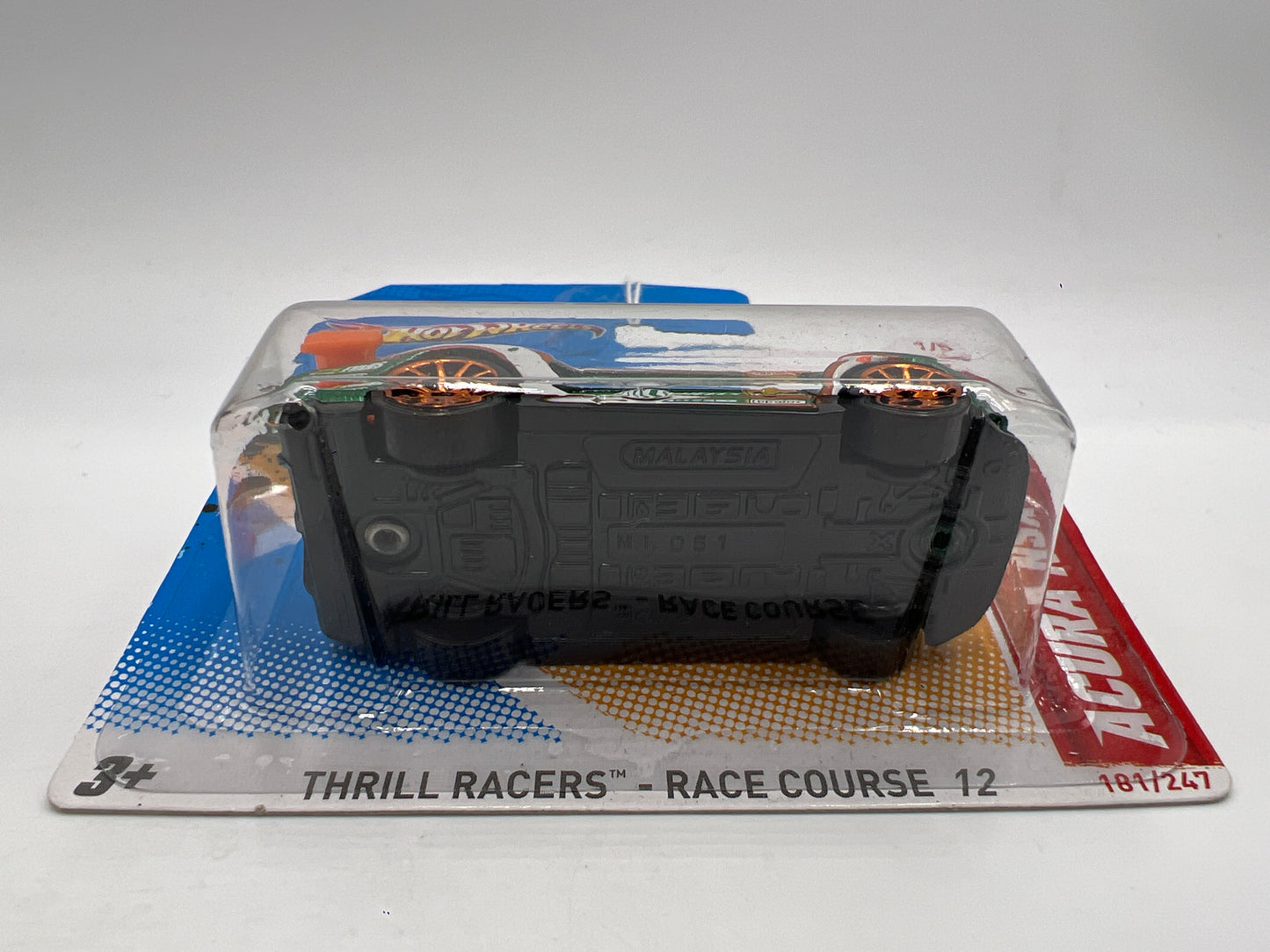 2012 Hot Wheels Short Card Thrill Racers Race Course #181 Acura NSX Green