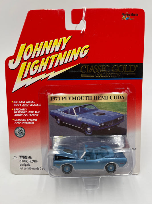 Johnny Lightning Classic Gold Collection 1971 Plymouth Hemi Cuda Blue 219C