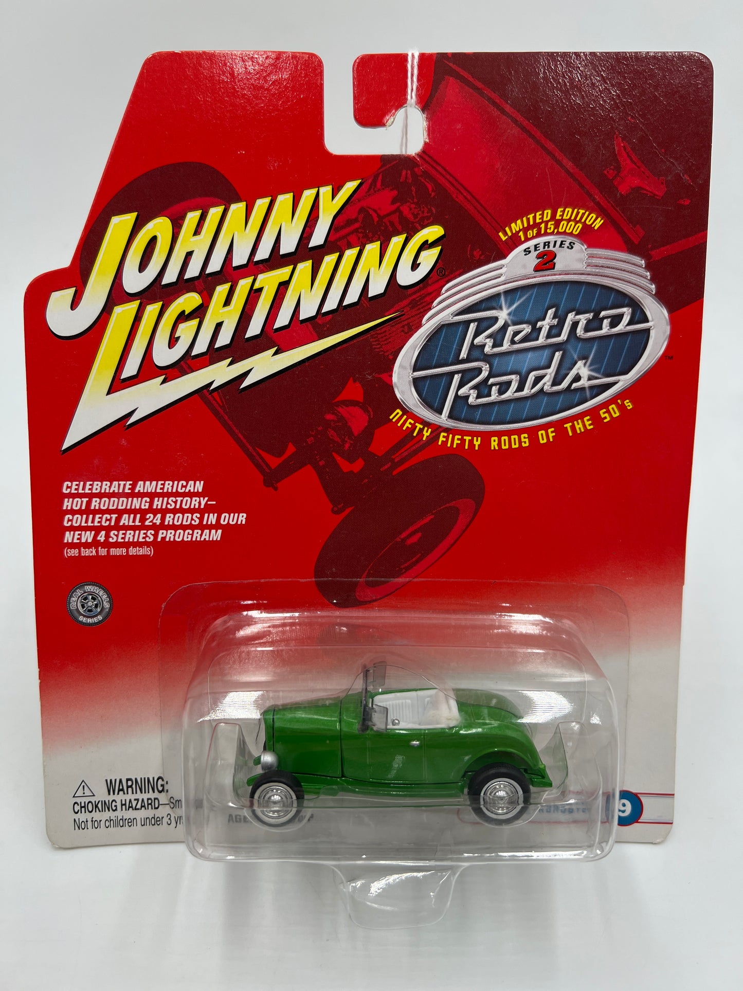 Johnny Lightning Retro Rods Series 2 #9 32 Ford Roadster Green 231F
