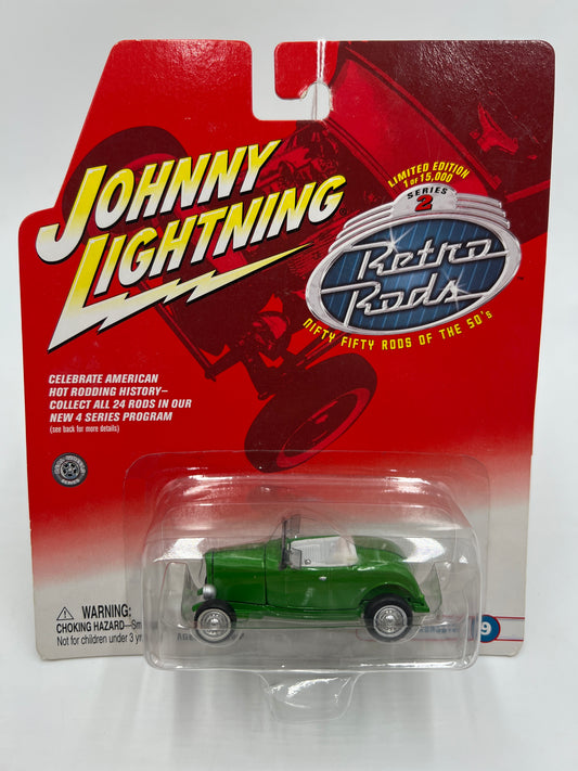 Johnny Lightning Retro Rods Series 2 #9 32 Ford Roadster Green 231F