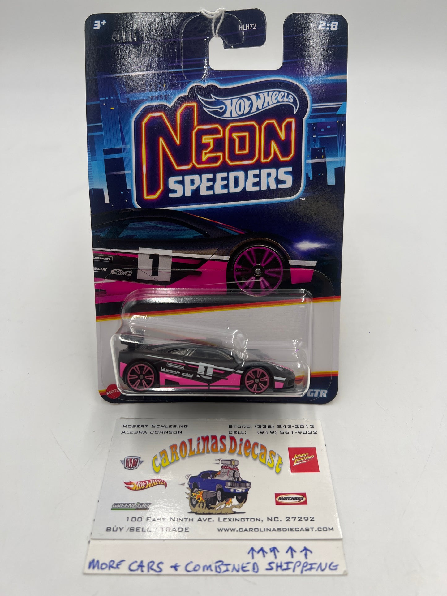 2024 Hot Wheels Neon Speeders 2/8 McLaren F1 GTR 160P