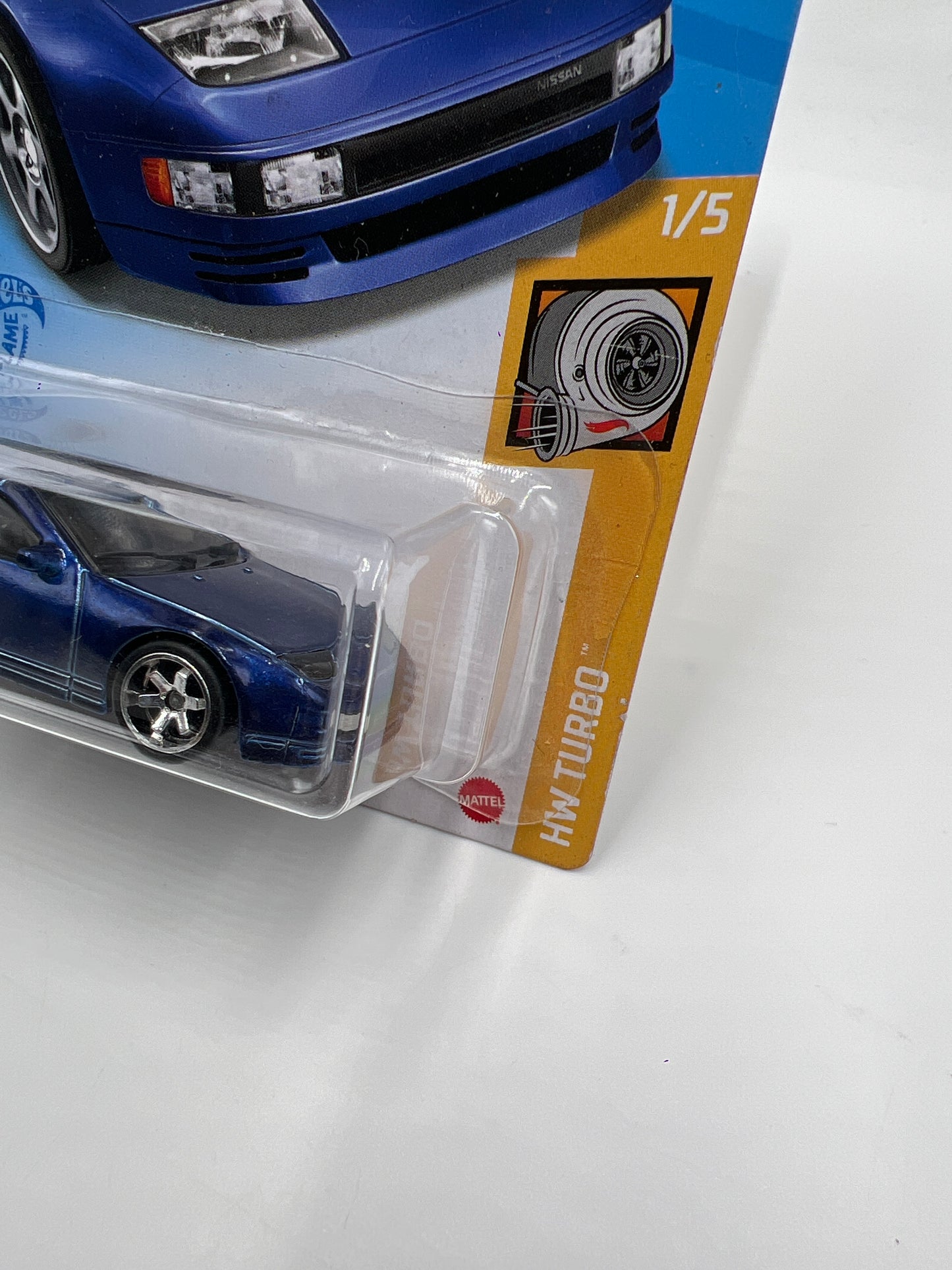 2021 Hot Wheels Super Treasure Hunt #23 Nissan 300ZX Twin Turbo Blue W/Protector