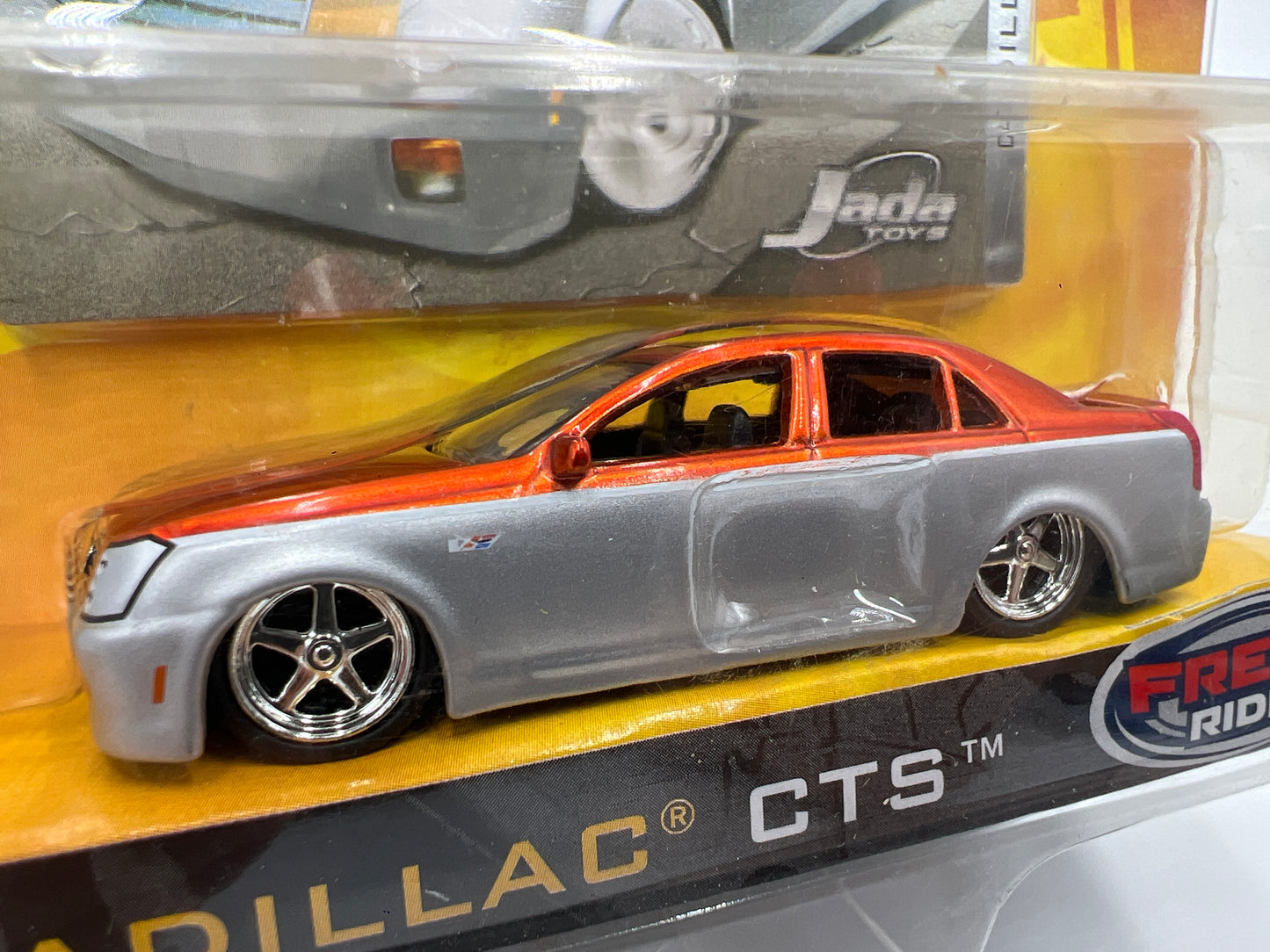Jada Toys Dub City Kustoms Wave 1 #2 Cadillac CTS Silver/Orange VHTF
