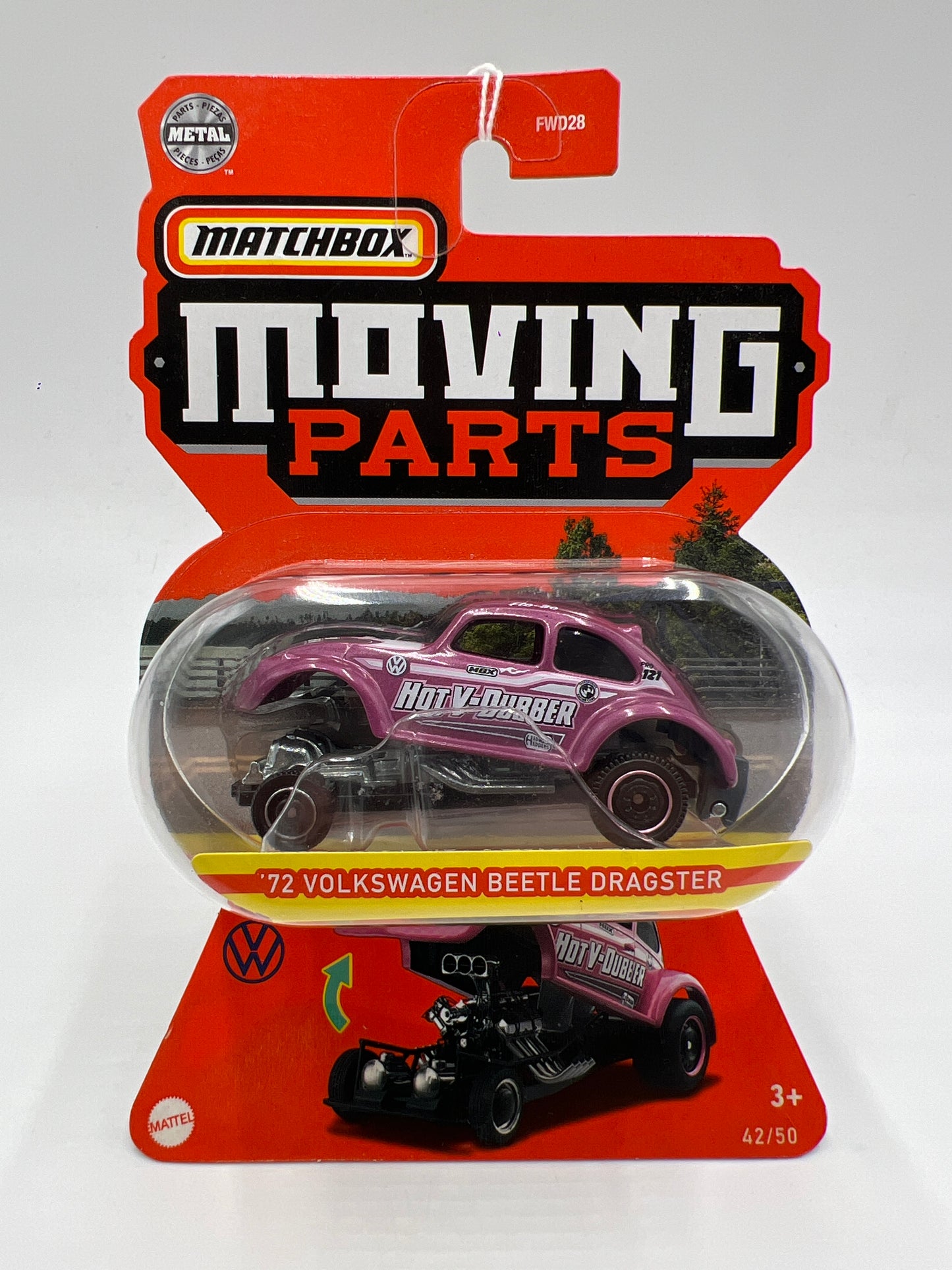Matchbox Moving Parts #42 72 Volkswagen Beetle Dragster 167D