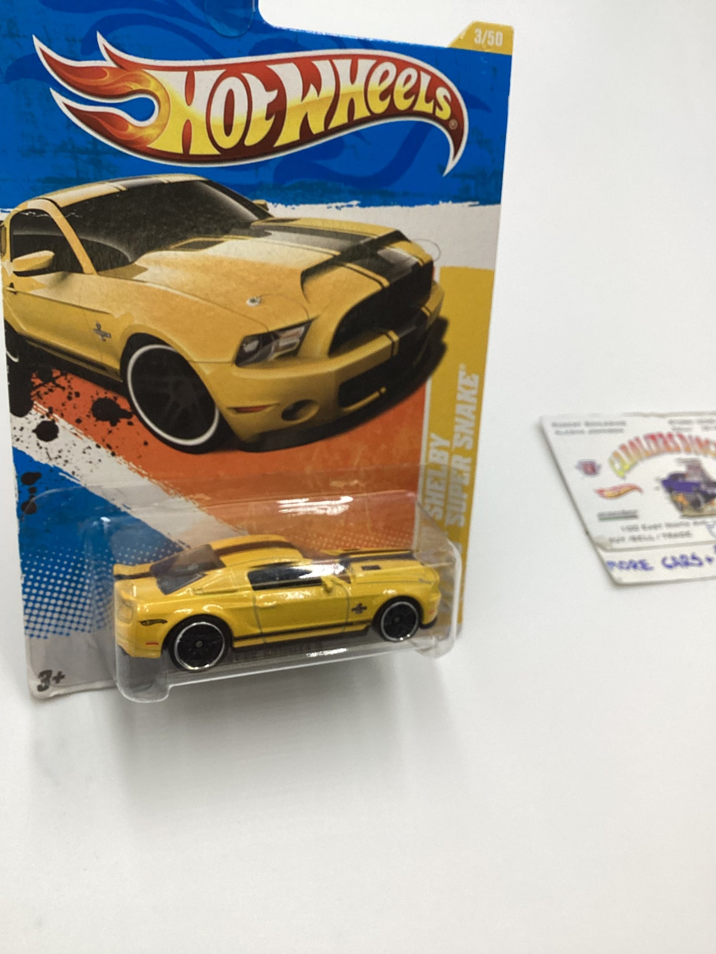 2011 Hot Wheels #3 10 Ford Shelby GT-500 Super Snake Yellow 19D