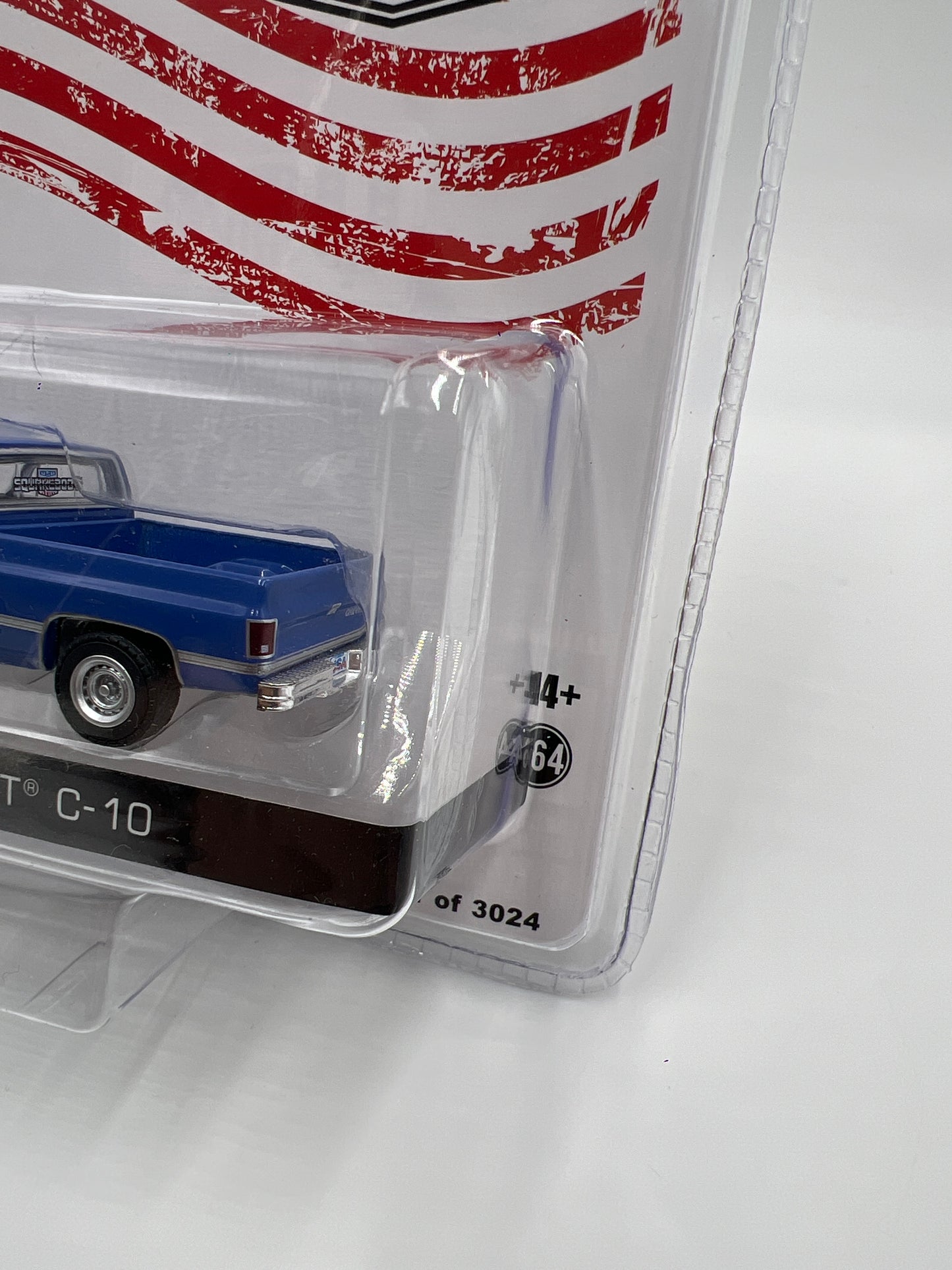 Greenlight Squarebody USA 1/3024 1987 Chevrolet C-10 Blue See Description 181D