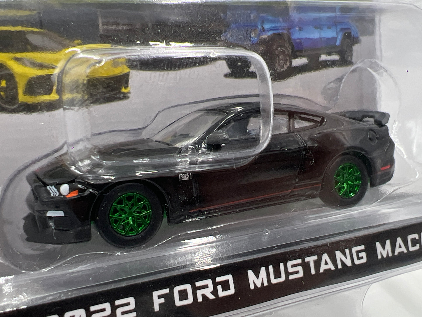 Greenlight Showroom Floor Series 2 CHASE 2022 Ford Mustang Mach 1 Black