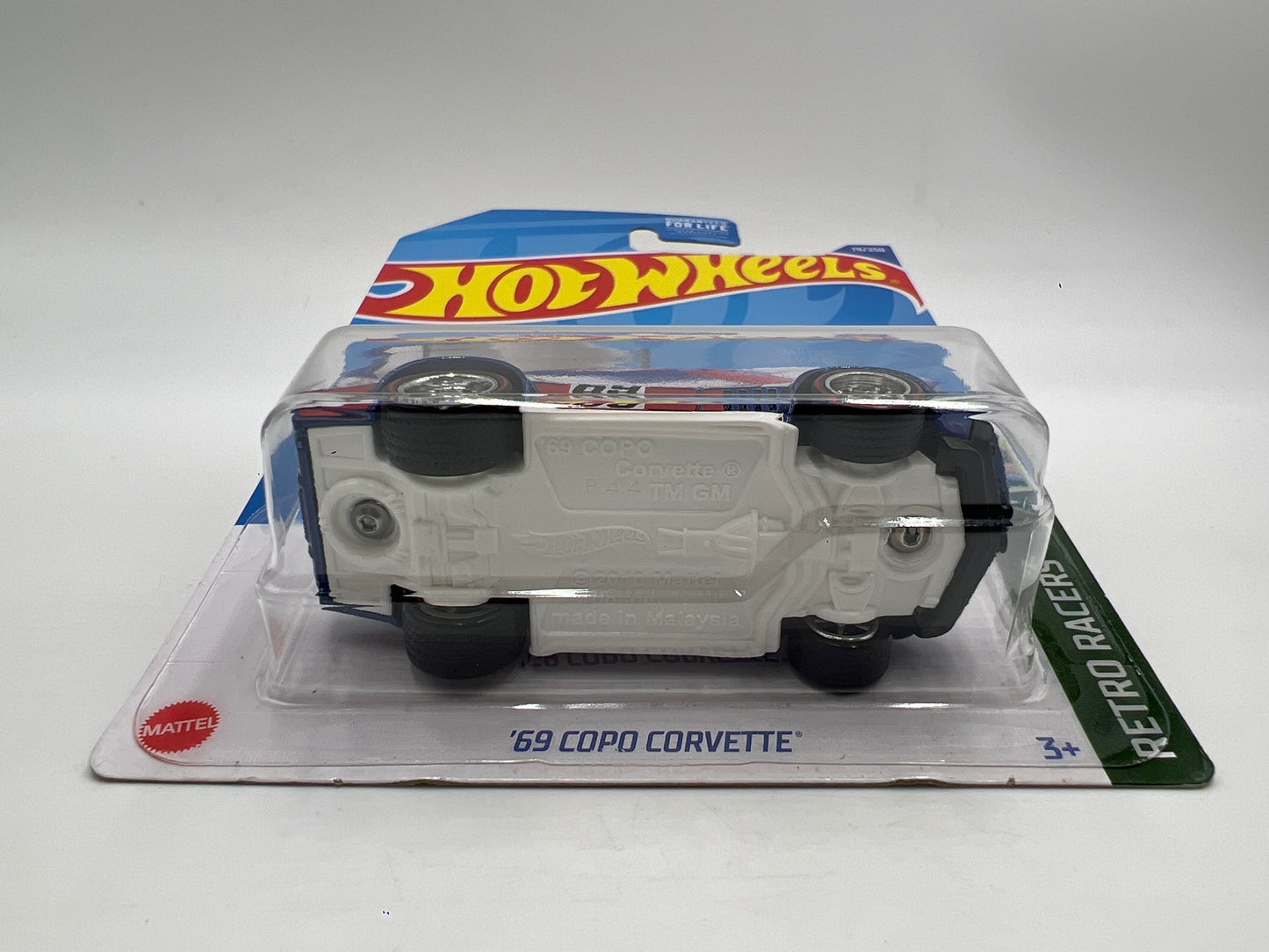 Hot Wheels 69 Copo Corvette Blue Wheel Swap Custom On Card W/Protector SR