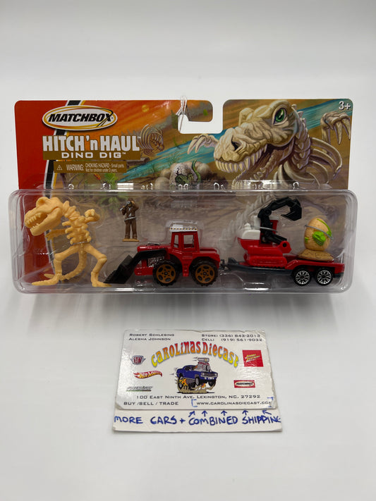 Matchbox Hitch N Haul Dino Dig Troop Carrier & Excavator 168B