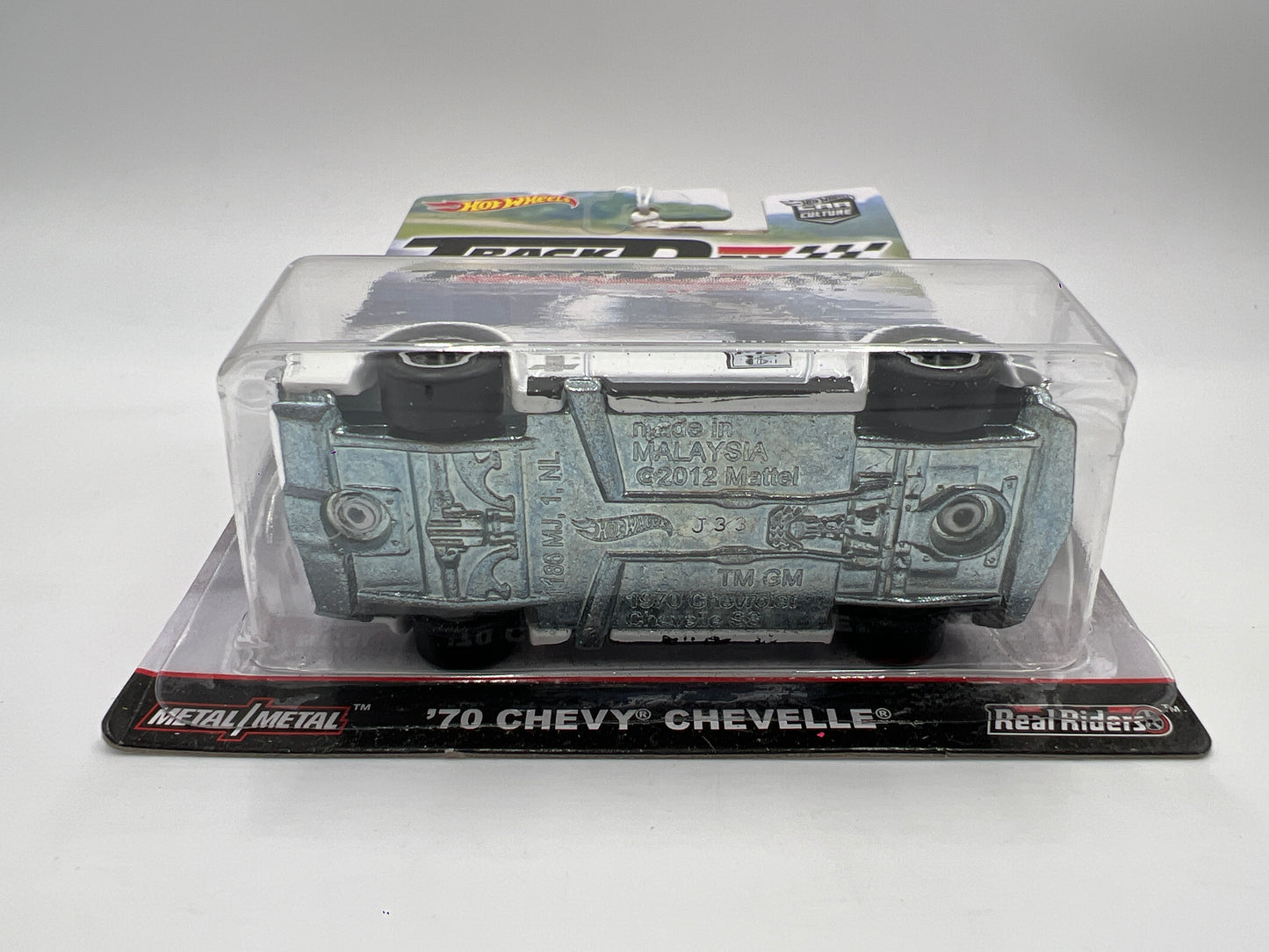 Hot Wheels Car Culture Track Day #3 70 Chevy Chevelle White 244K