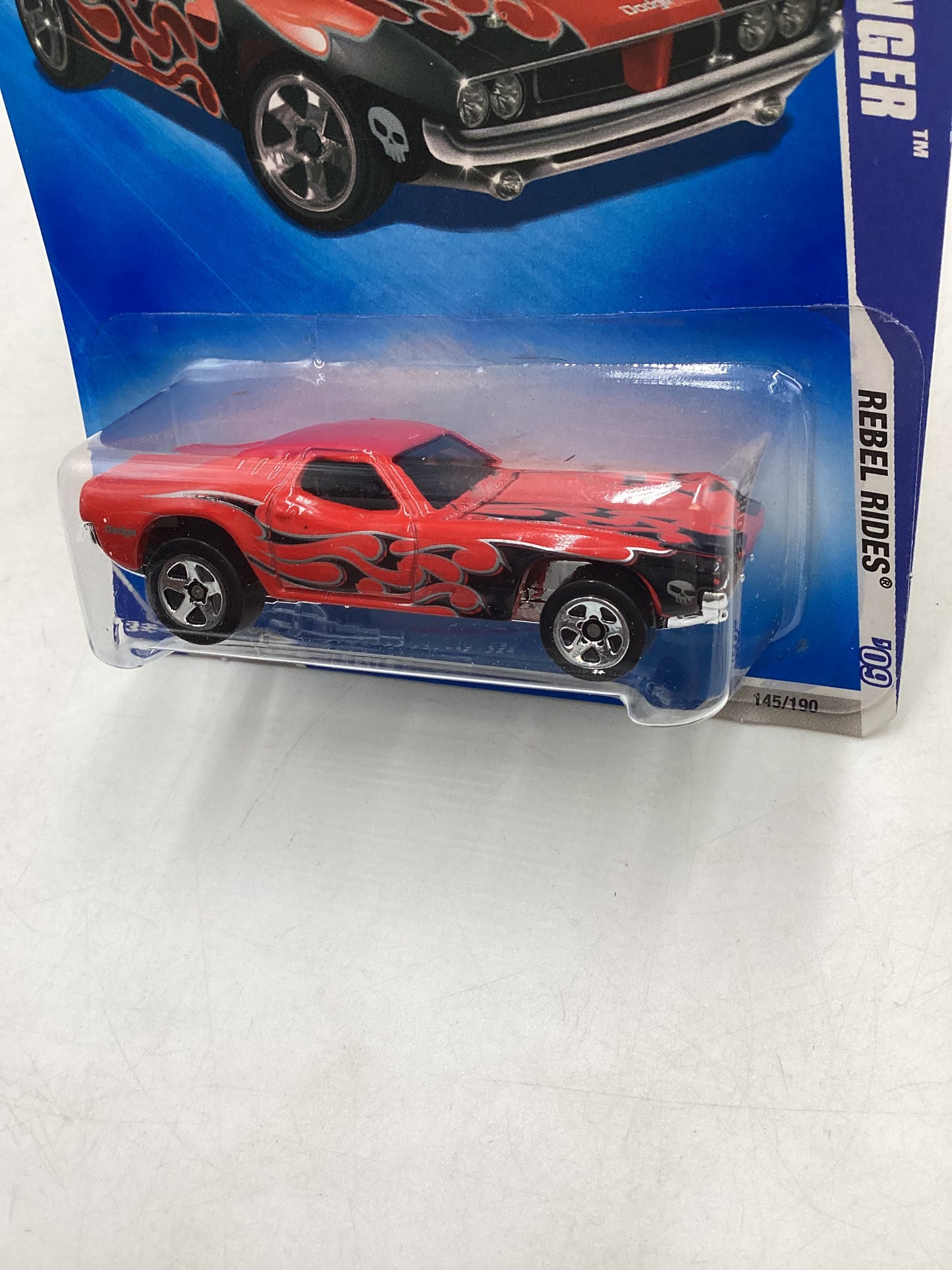 2009 Hot Wheels #145 Dixie Challenger Red 45D