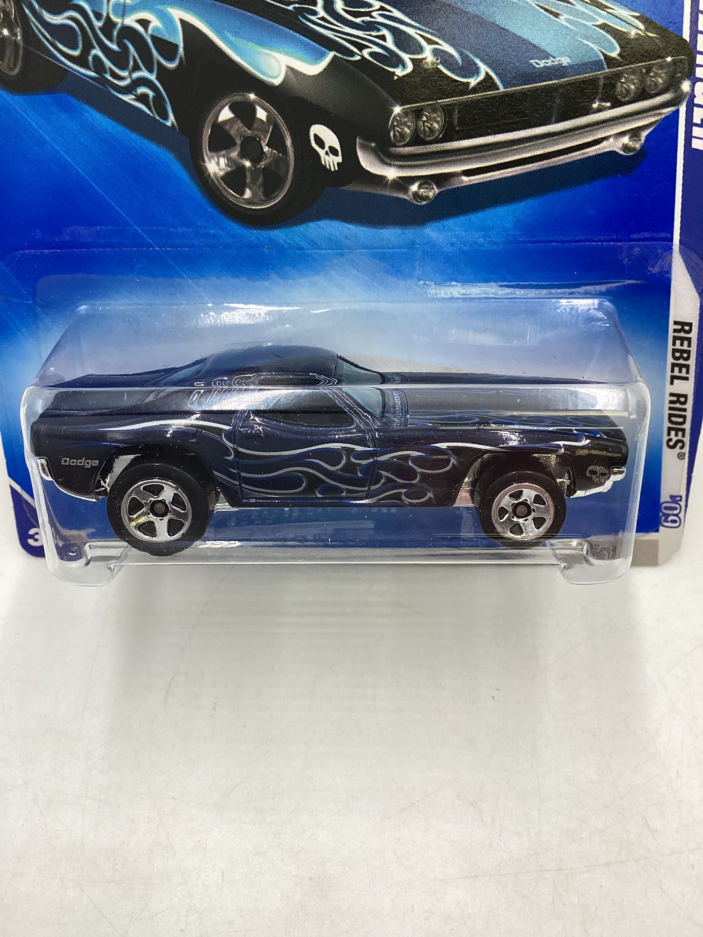 2009 Hot Wheels #145 Dixie Challenger Dark Blue 45D