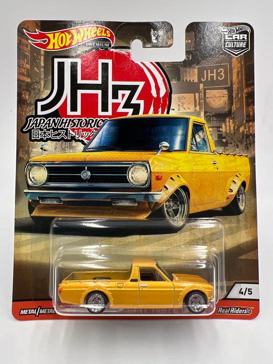 Hot Wheels Premium Japan Historics #4 75 Datsun Sunny Truck B120 Yellow 245B