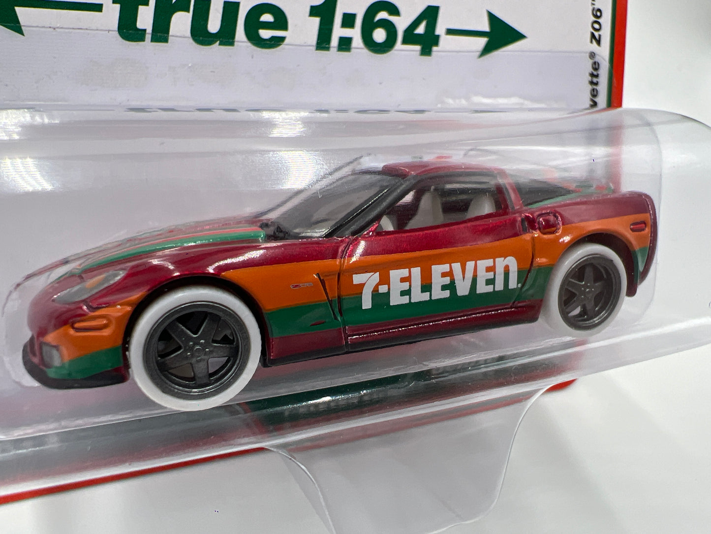 Auto World Ultra Red Chase 7-Eleven Exclusive Release 2 Version B 2010 Chevy Corvette Z06