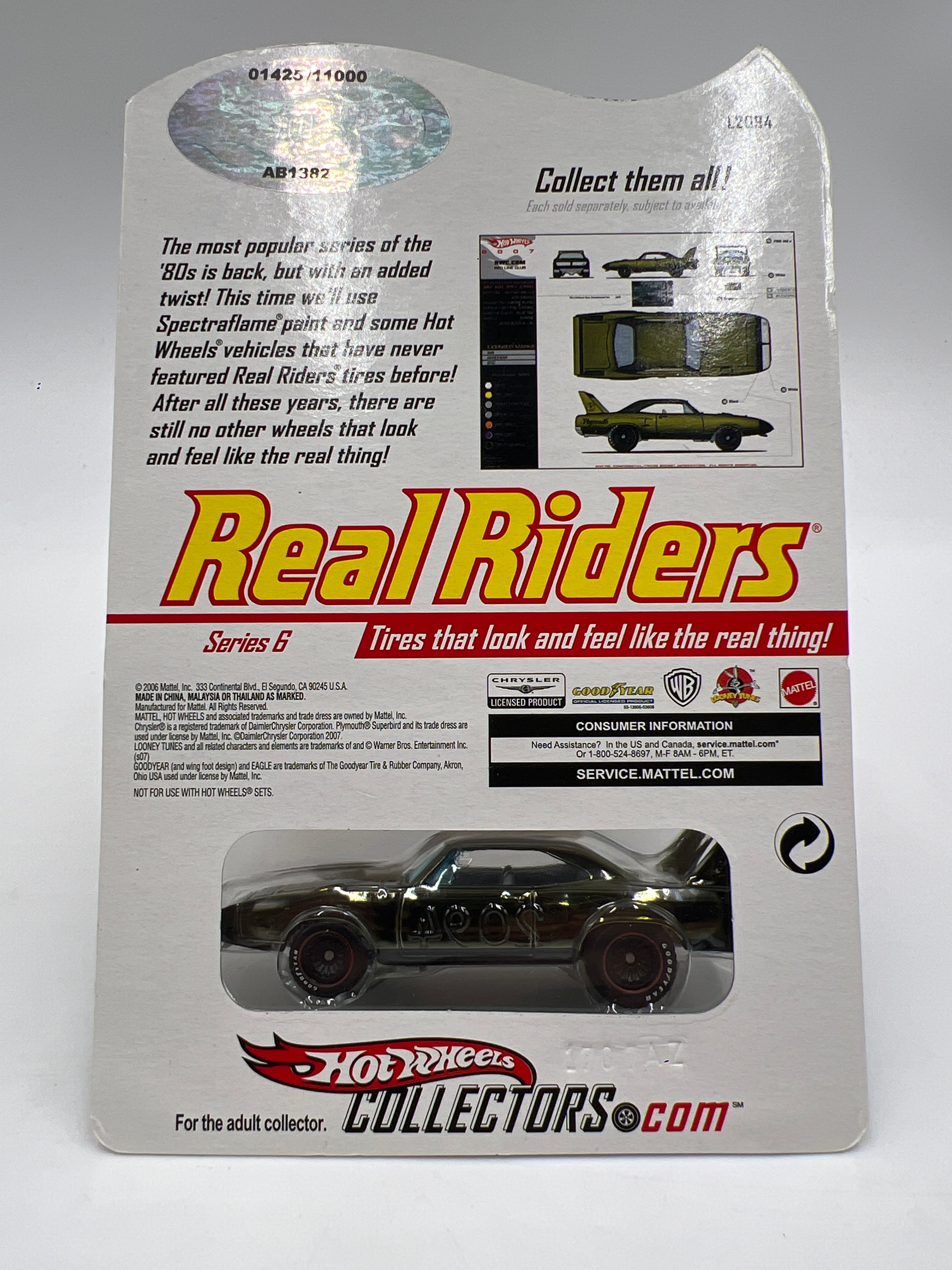 Hot Wheels RLC Real Riders Series 6 #1425/11000 70 Plymouth