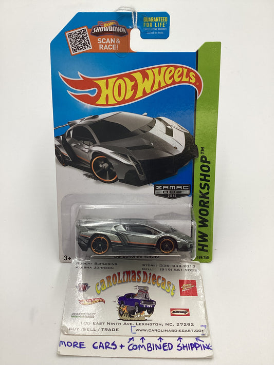 2015 Hot Wheels Zamac 002 #189 Lamborghini Veneno 148D