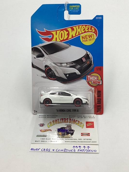 2017 Hot Wheels Then and Now #327 16 Honda Civic Type R 76D