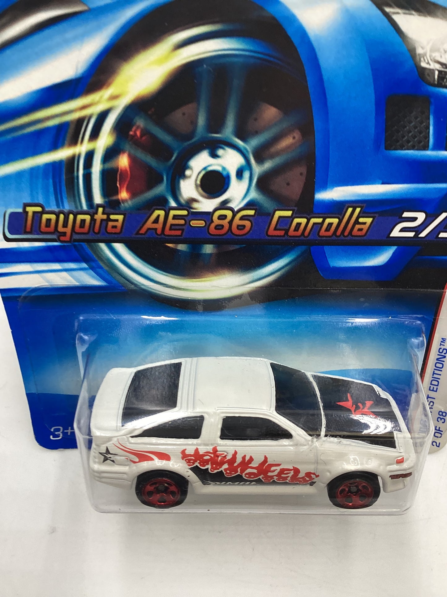 2006 Hot Wheels First Editions #2 Toyota AE-86 Corolla White 93D