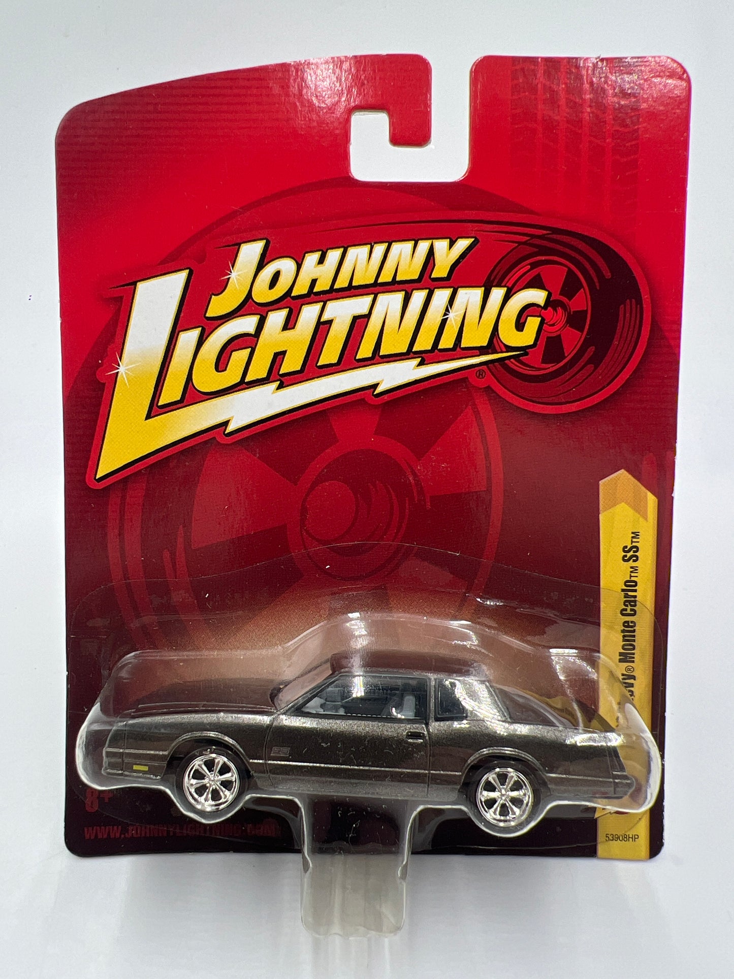 Johnny Lightning Small Card 1987 Chevy Monte Carlo SS Gray W/Protector