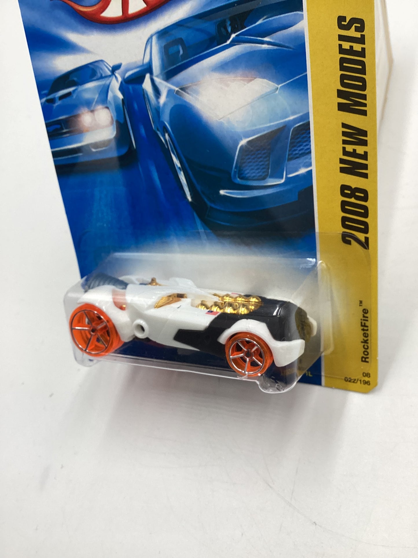 2008 Hot Wheels New Models #22 Rocketfire White VV3