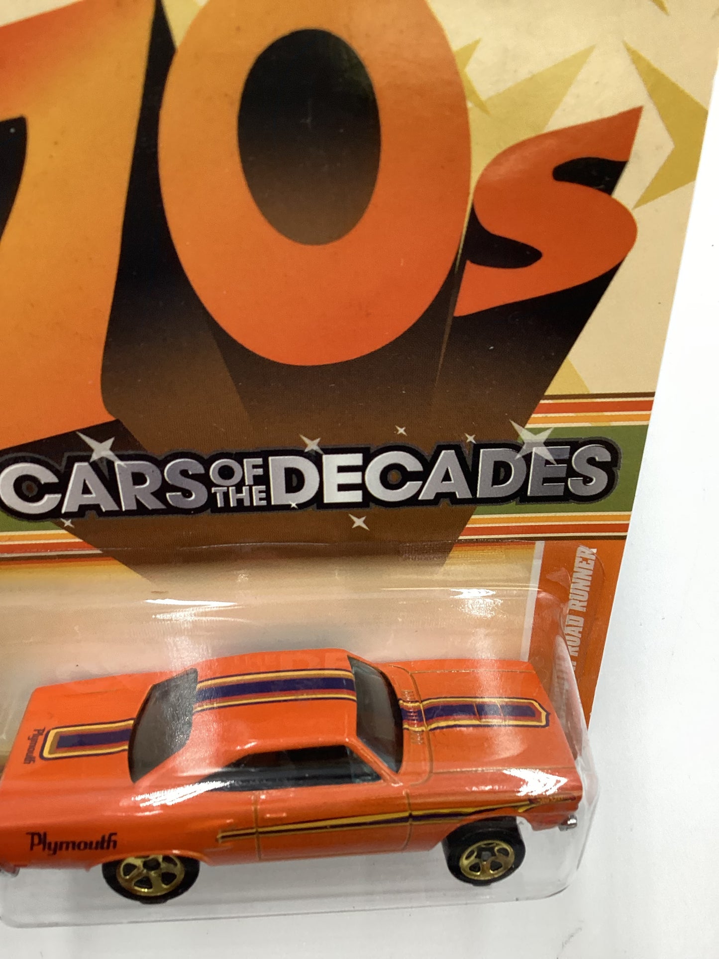 2011 Hot Wheels Cars of the Decades The 70s #19 70 Plymouth Road Runner Orange