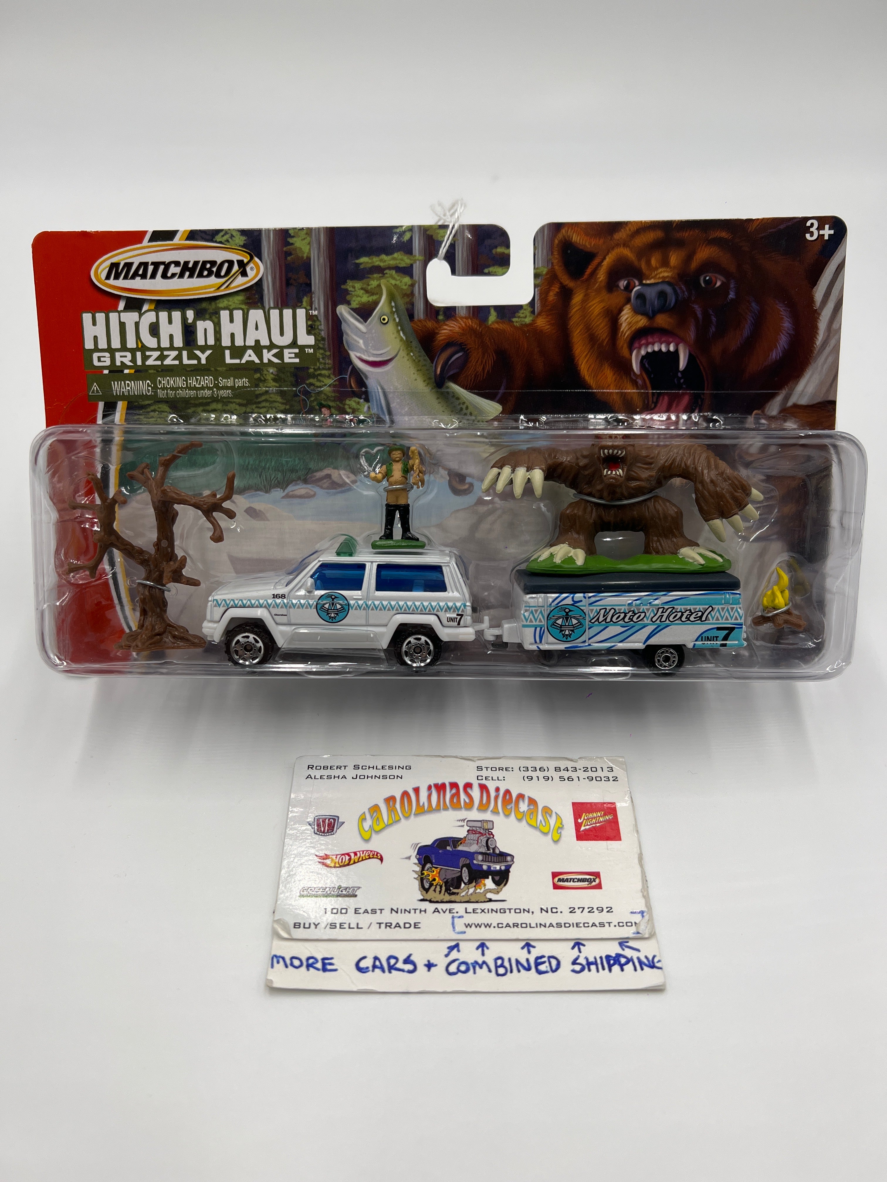 Matchbox Hitch N Haul Grizzly Lake Jeep Grand Cherokee & Pop-Up