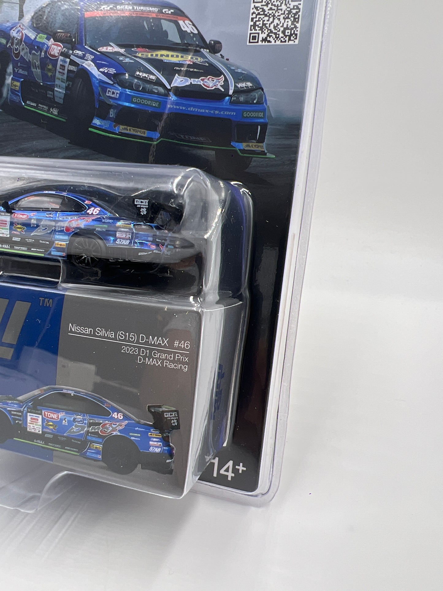 Mini GT Japan Exclusive #857 Nissan Silvia S15 D-Max #46 2023 D1 Grand Prix Blue 235D