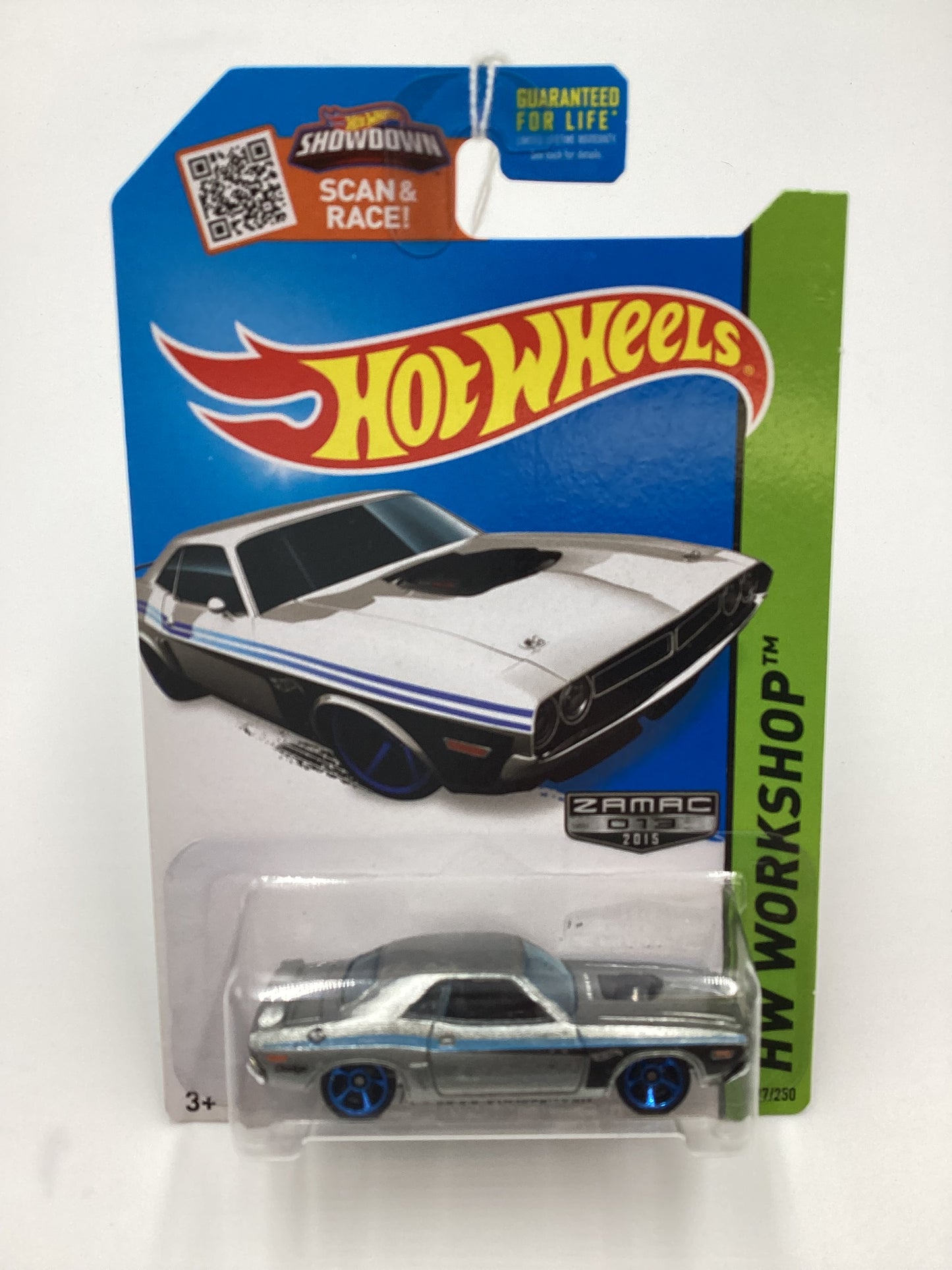 2015 Hot Wheels #227 ZAMAC 013 71 DODGE CHALLENGER 144D