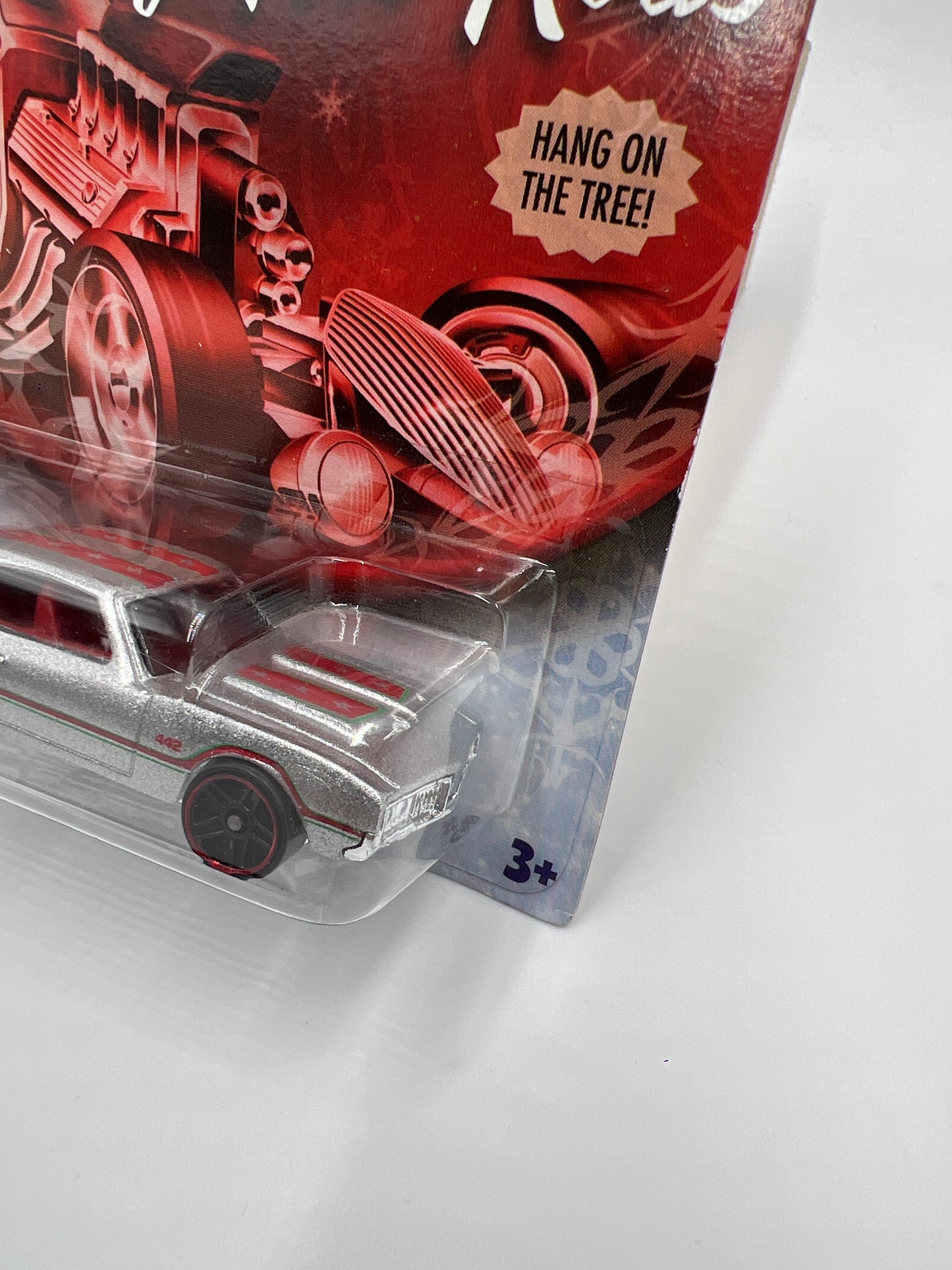 2009 Hot Wheels Holiday Hot Rods Olds 442 Silver 152A