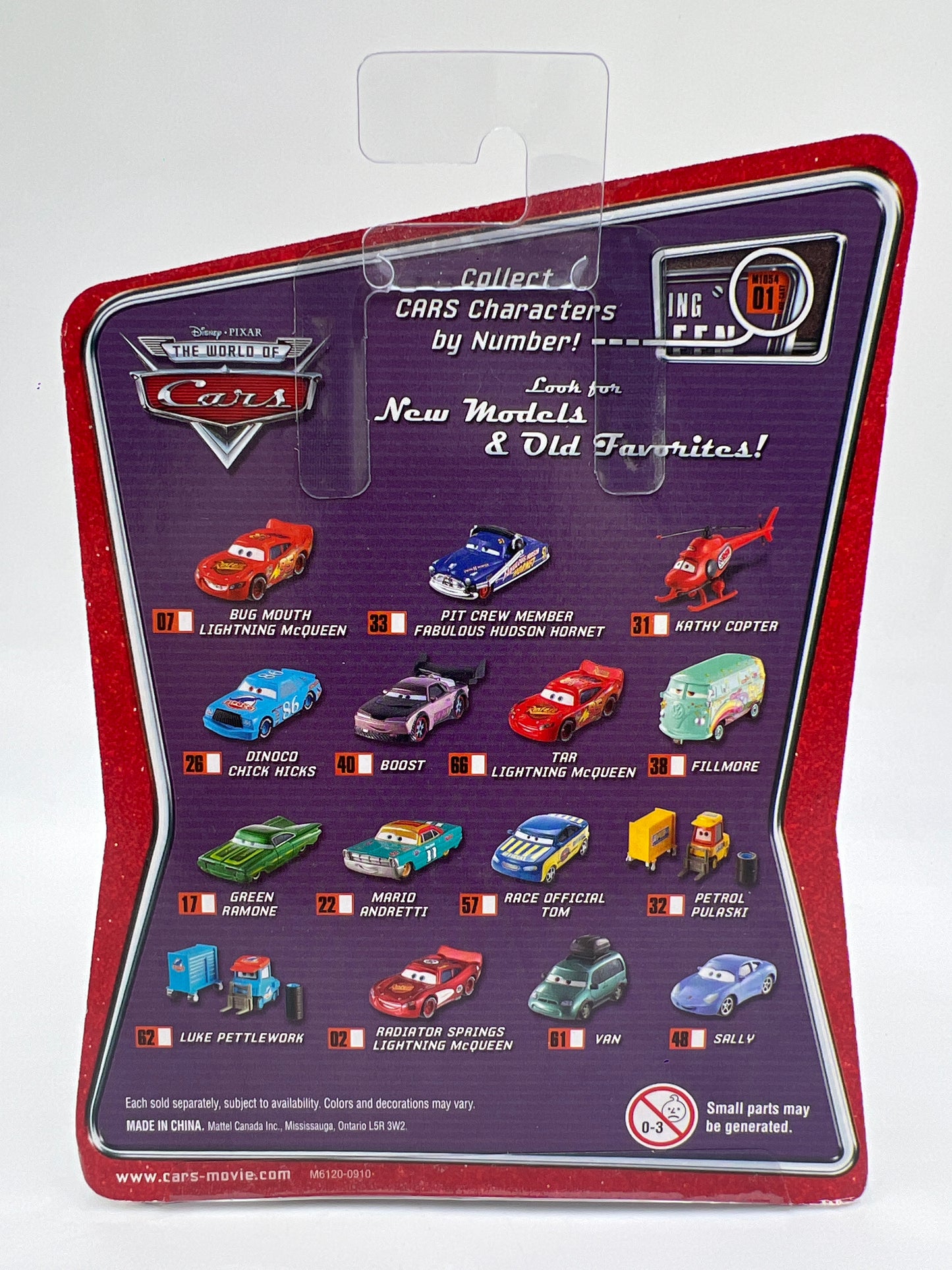 Disney Pixar The World Of Cars #66 Tar Lightning McQueen 138i