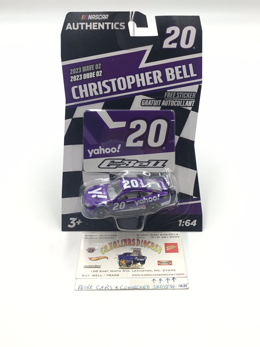 2023 nascar authentics wave 2 Christopher Bell KK5 carolinasdiecast