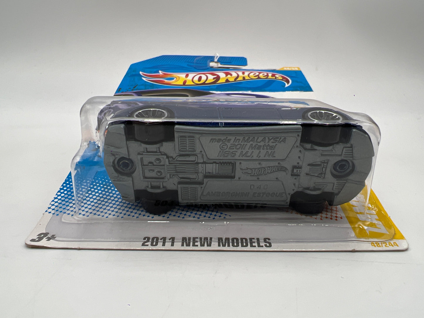 2011 Hot Wheels New Models #48 Lamborghini Estoque Blue 101A