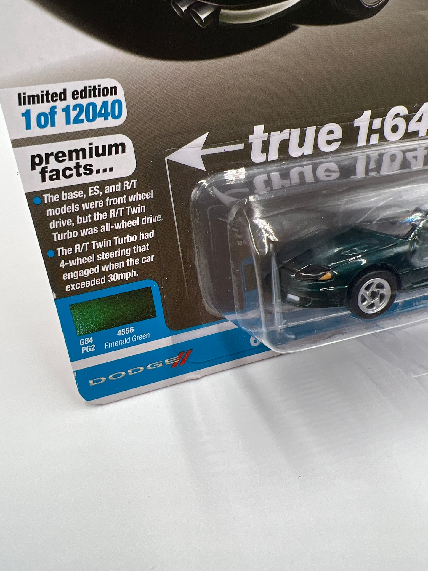 Auto World Modern Muscle Release 1 Version B 1992 Dodge Stealth R/T Twin Turbo Emerald Green 184B