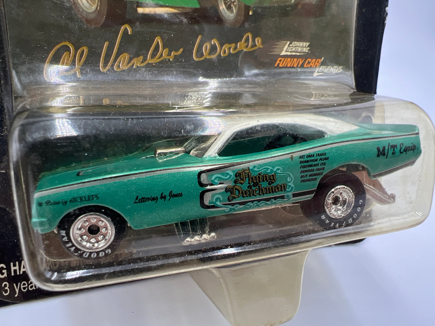 Johnny Lightning Funny Car Legends Flyin Dutchman Dodge Charger Green 228H