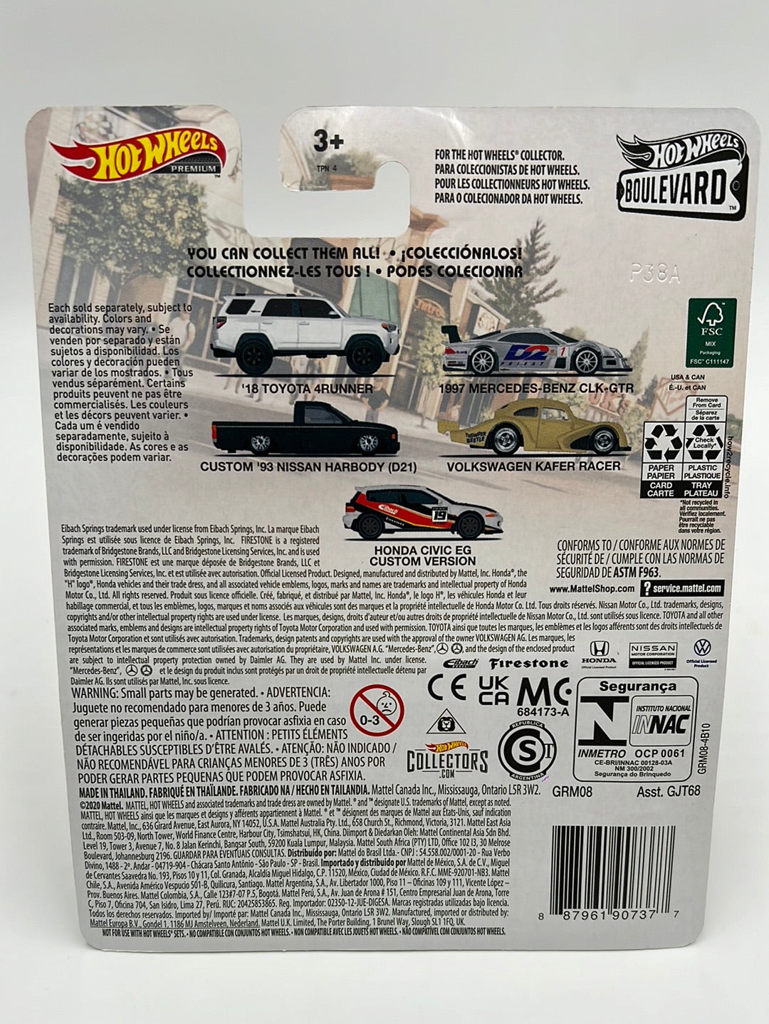 Hot Wheels Premium Boulevard #36 ‘18 Toyota 4Runner White