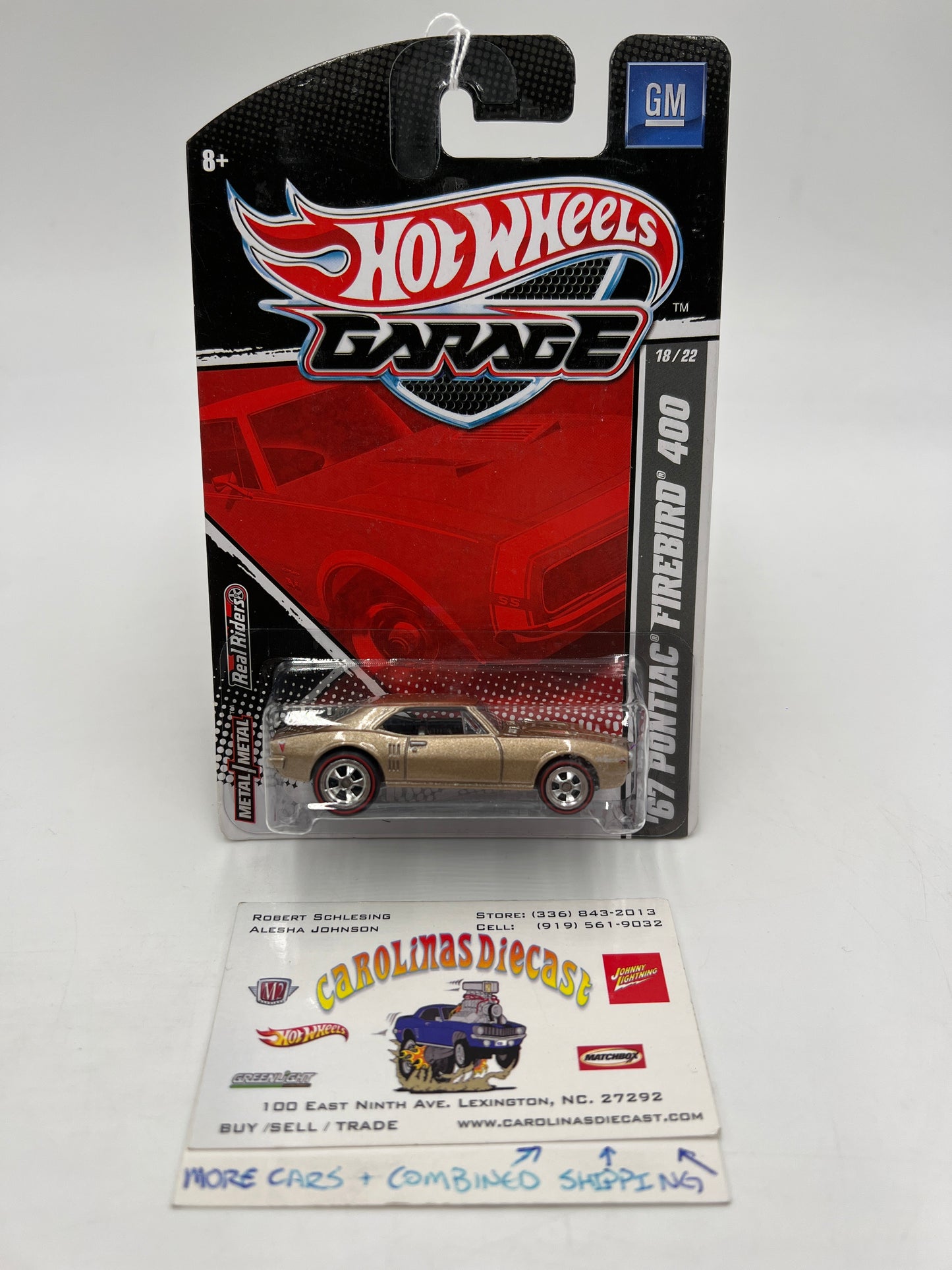 Hot Wheels Premium Garage GM Series #18 67 Pontiac Firebird 400 Gold