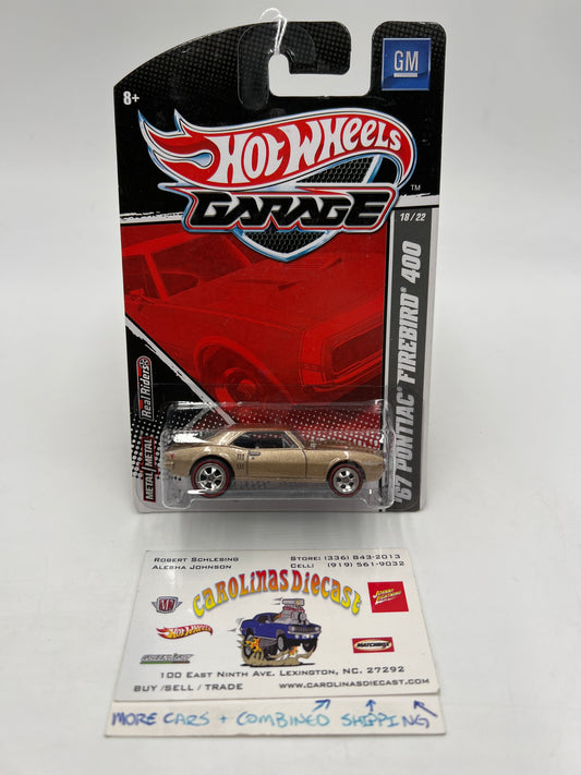 Hot Wheels Premium Garage GM Series #18 67 Pontiac Firebird 400 Gold