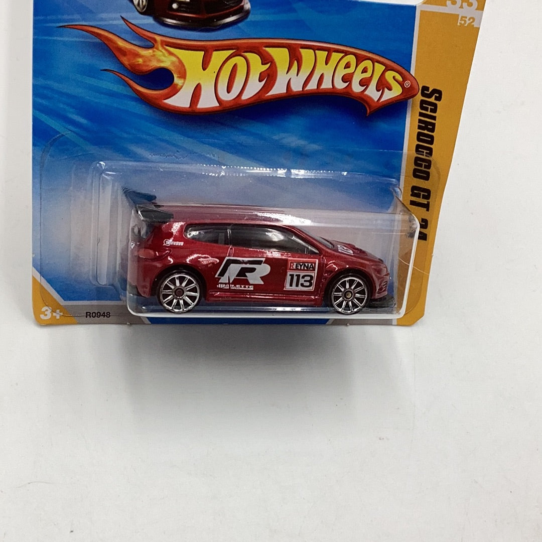 2010 Hot Wheels #120 Scirocco GT 24 Short Card international release 81B