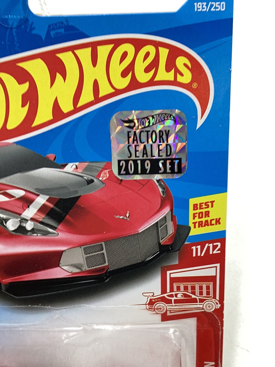 2019 hot wheels #193 Corvette C7.R Red Edition Factory Sealed