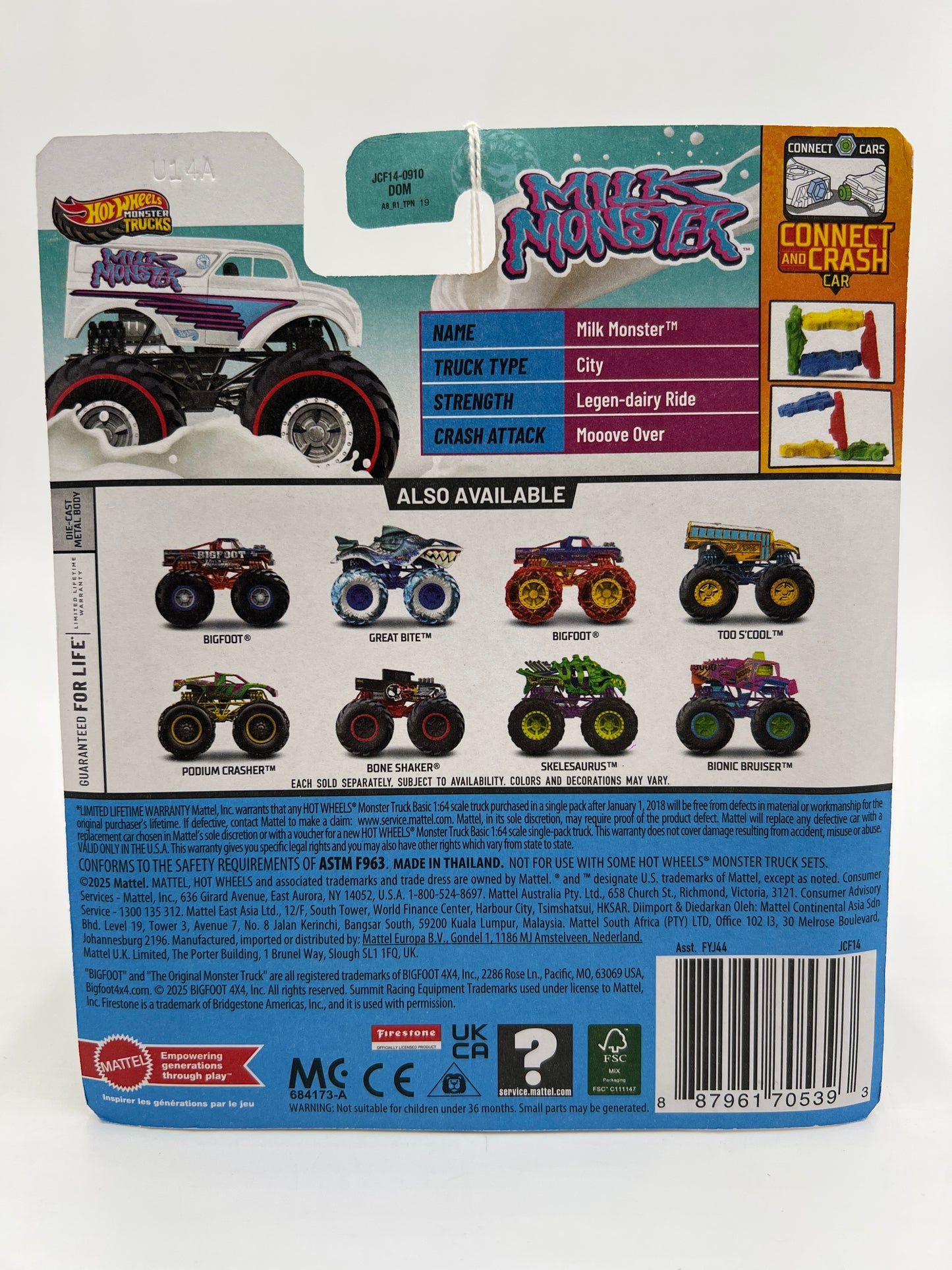 2025 Hot Wheels Monster Trucks Treasure Hunt Milk Monster 127C