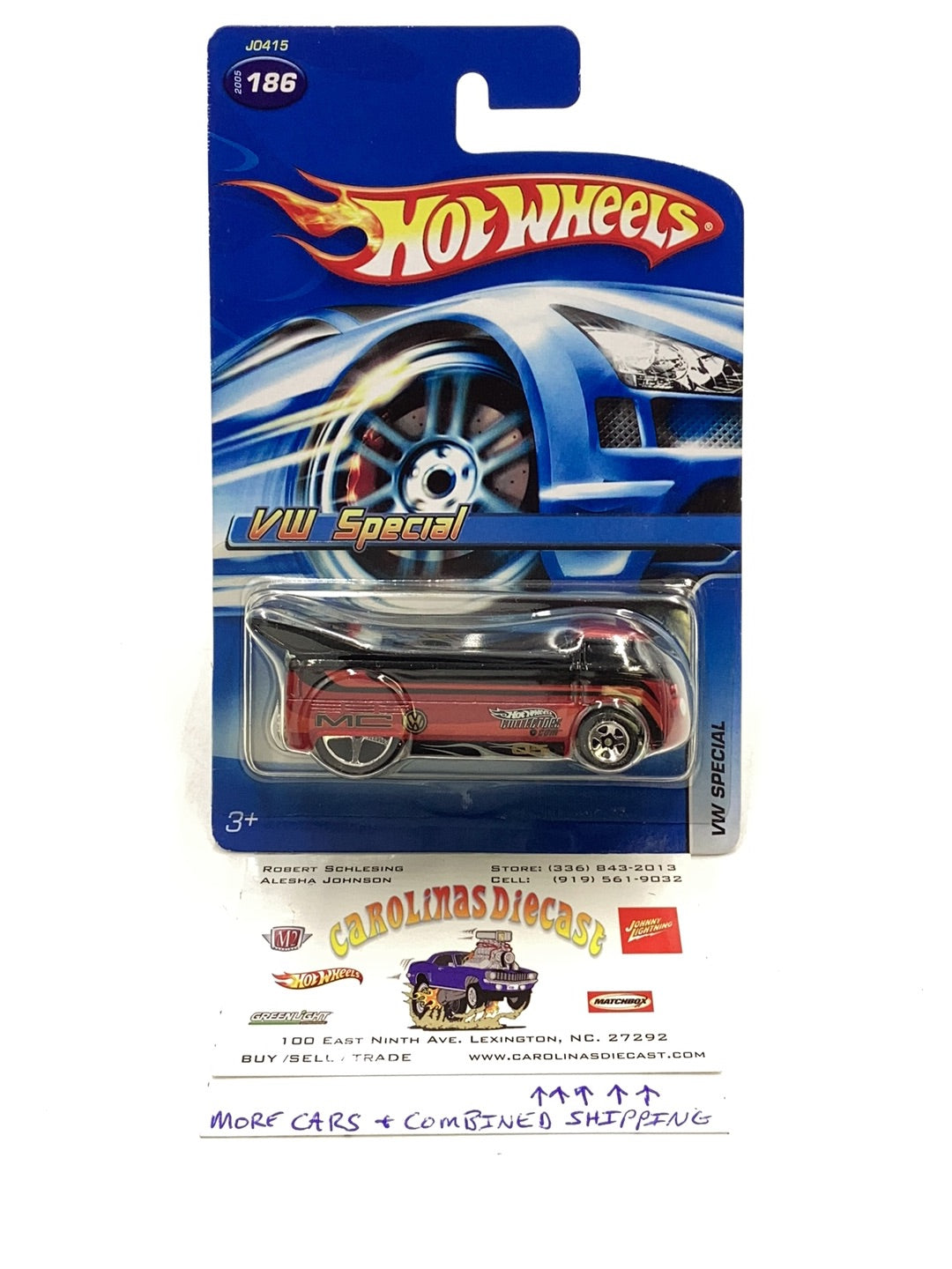 2005 Hot Wheels VW Special #186 with protector