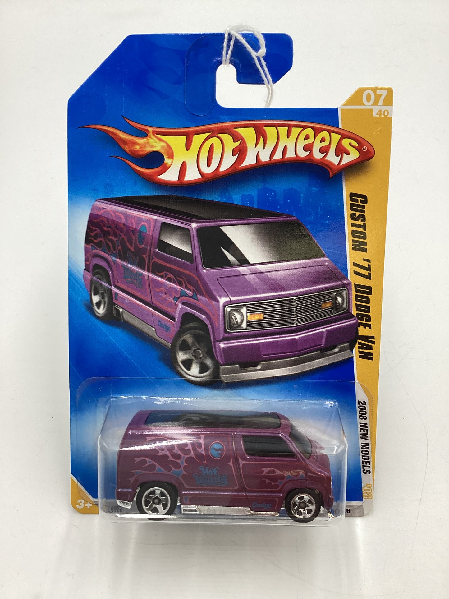 2008 Hot Wheels New Models #7 Custom 77 Dodge Van Purple 43F