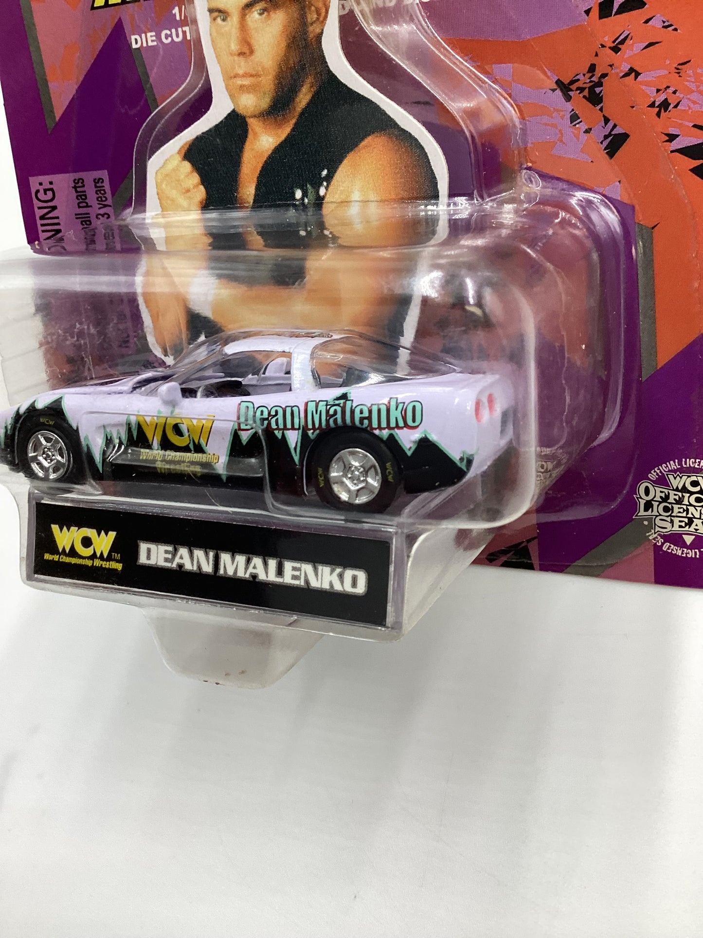 Racing Champions WCW Nitro Streetrods Dean Malenko 97 Chevy Corvette White SR