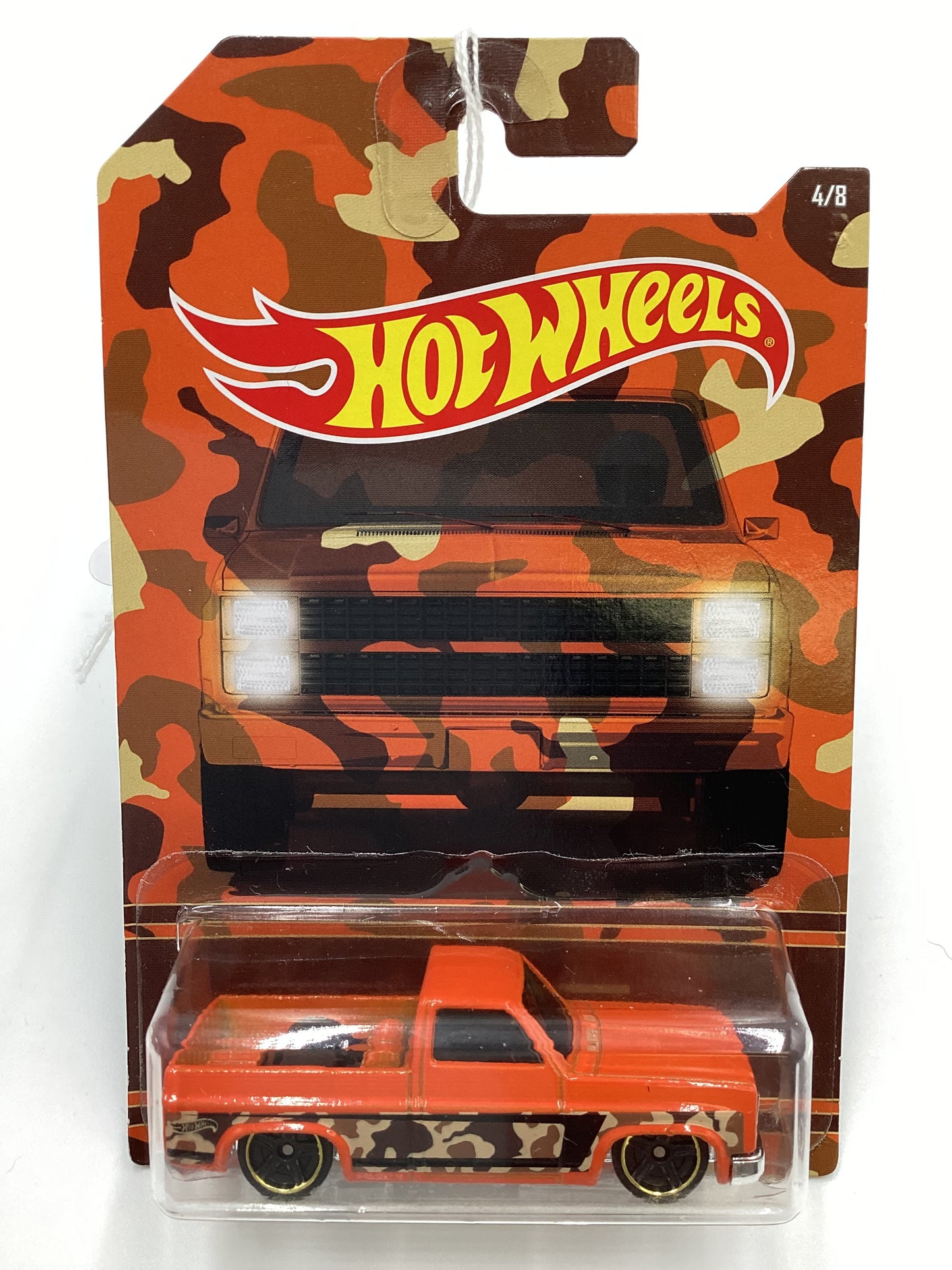 2017 Hot Wheels Walmart Camo Series #4 83 Chevy Silverado Orange 158B