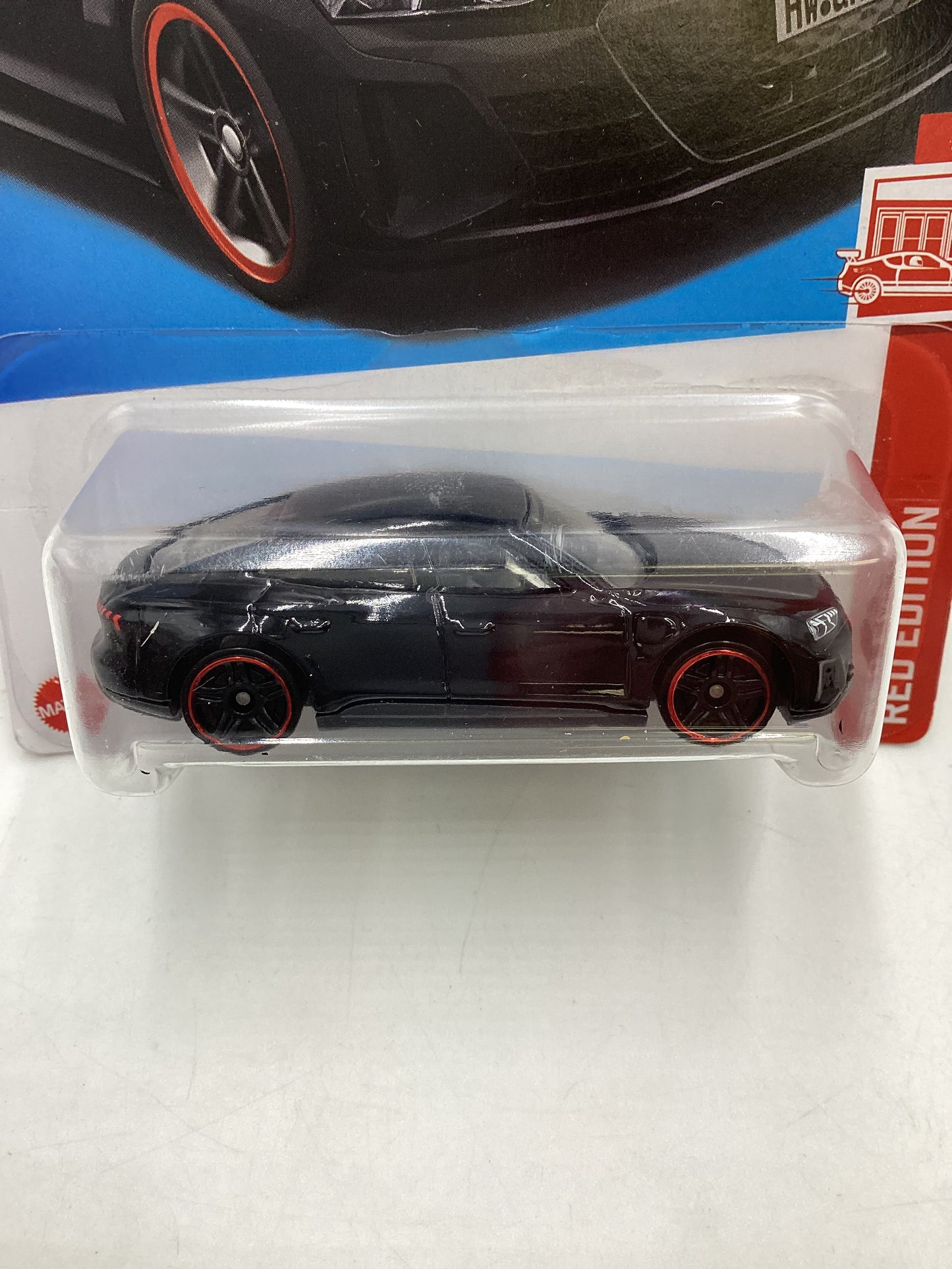 2023 Hot Wheels Red Edition #109 Audi RS E-Tron GT Black (Bad Card) 145C