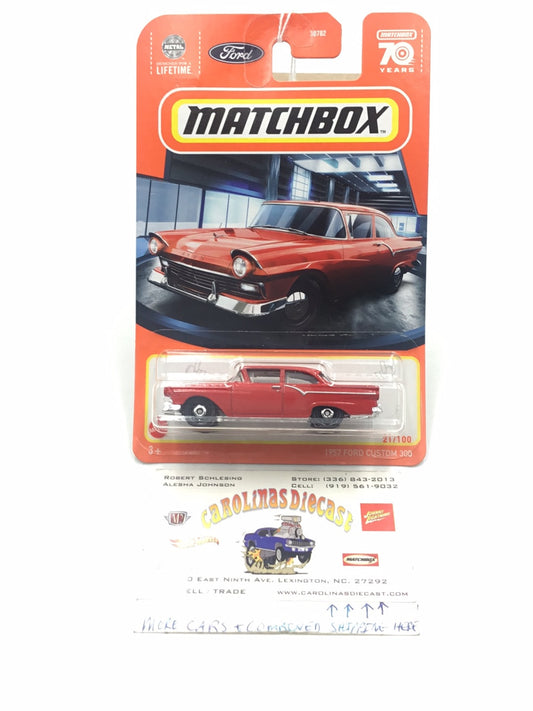 2023 matchbox 70 years #21 1957 Ford custom 300 30F
