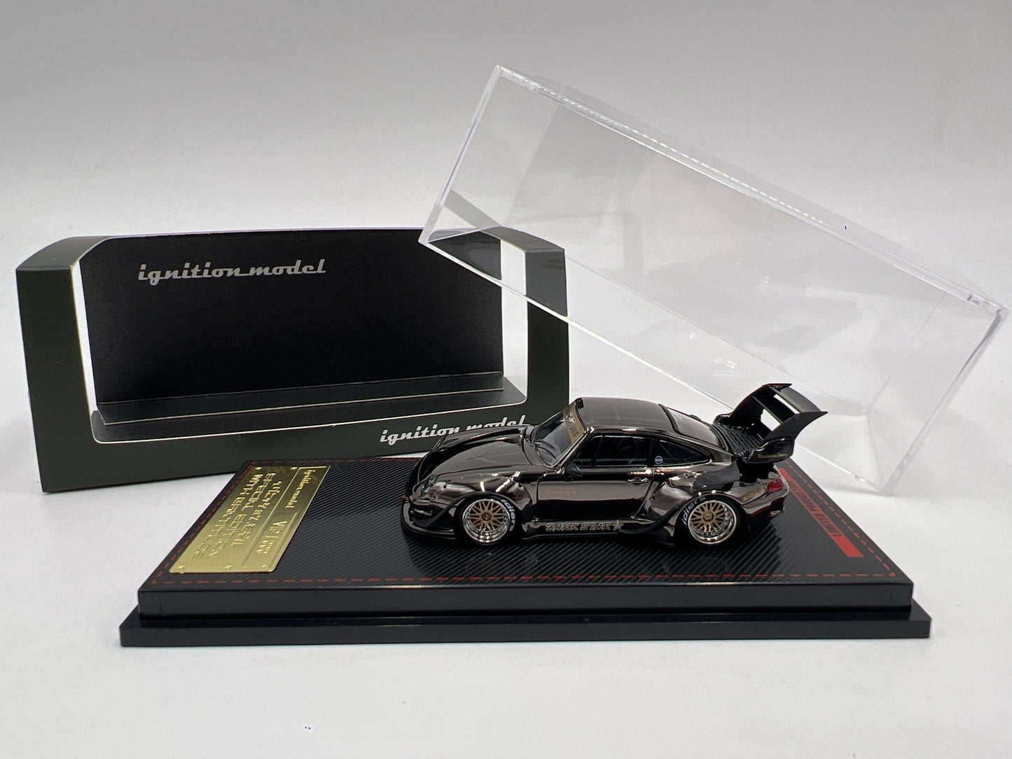 Ignition Model 1:64 CHASE VIP/000 Porsche RWB 993 Black Chrome
