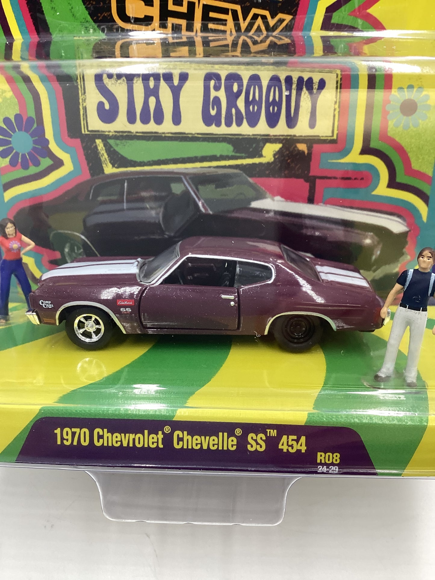 M2 Machines Diorama 1970 Chevrolet Chevelle SS 454 R08 197F